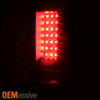 For 2007-13 Silverado 1500 2500 3500 LED Black Tail Lights + LED 3rd Brake Light