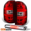 Fit 2007-2013 Chevy Silverado Tail Lights Replacement+LED 3rd Brake Cargo Lamp