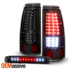 For 03-07 Chevy Silverado Black LED Tail Lights & Smoked LED 3rd Brake Lamps