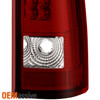 Fit 1999-2002 Chevy Silverado 1500 1999-2006 GMC Sierra Red LED Tube Tail Lights