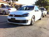 Fits Black 10-14 Vw Golf GTi Projector Headlights W/Daytime LED Running Lights