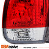 Fits 1996-1998 Honda Civic 4Dr Sedan Red Clear Tail Lights Lamp Left+Right Pair