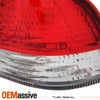 Fits 1996-1998 Honda Civic 4Dr Sedan Red Clear Tail Lights Lamp Left+Right Pair