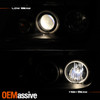 Fits 99-05 Vw Jetta Bora Mk4 Black Dual CCFL Halo Projector LED Headlights Lamps