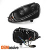 Fits 06-09 Volkswagen GTI/Jetta/Rabbit Black DRL Tube LED Projector Headlights