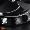 Fits 2006-2010 VW Beetle Black DRL LED Projector Headlights Head Lamps