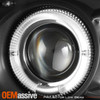 Fits 93-98 Vw Golf Mk3 JDM Black Halo Projector Headlights Lamps Pair Left+Right