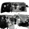 Fit 93-97 Ford Ranger Black Headlights+Corner Signal Lights w/Build-in Fog Light