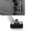 Fit 08-16 F250/F350/F450/F550 SuperDuty Manual Heat [Smoked Signal] Tow Mirrors