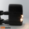 Fit 08-16 F250/F350/F450/F550 SuperDuty Manual Heat [Smoked Signal] Tow Mirrors