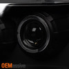 Fit 2007-2014 Suburban Tahoe Avalanche Black Smoked LED Projector Headlights
