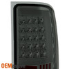 Fit 07-13 GMC Sierra Black Smoked LED Halo Projector Headlights+LED Tail Lights