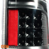 Fit 09-14 Ford F150 SMD LED Halo Projector Black Headlight+LED Tail Lights Lamps