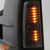 Fit 2014-2018 Chevy Silverado / GMC Sierra Power Heated Smoke LED Tow Mirrors