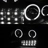 Fits 99-04 Grand Cherokee Halo Projector Headlights+Smk Halo Projector Fog Lamps
