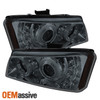Fits Smoke 03-06 Silverado 03-06 Avalanche Halo Projector DRL LED Headlights Set