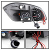 Fit 05-10 Cobalt 07-10 G5 Pursuit Smoke Amber LED Dual Halo Projector Haedlights