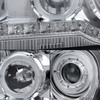 For 05-10 Chrysler 300 C Model Special Chrome LED Dual Halo Projector Headlights