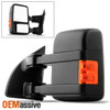 Fit 08-16 Ford SuperDuty Manual LED Signal Towing Mirror Driver Side Replacement