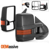 Fit 07-13 Silverado Suburban Sierra Power Heated LED Signal Side Towing Mirrors