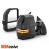 Manual Towing Mirrors Pair For 99-07 F250/350/450 Superduty Red Smoke LED Signal