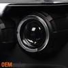 Fit 07-14 Suburban 1500 2500 Tahoe Avalanche Black LED Halo Projector Headlights