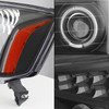Fits 04-15 Titan 04-07 Armada Black Halo Projector LED Headlights+Smoke Fog Lamp