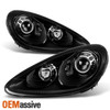 Fit 2011-2014 Porsche Cayenne [HID Model] Black LED Projector Headlights Lamps