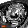 Fit 2011-2014 Porsche Cayenne [HID Model] Black LED Projector Headlights Lamps