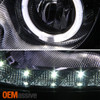 Fits 98-05 Lexus GS300 GS400 GS430 Clear Halo LED DRL Projector Headlights Lamps