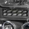 Fit 2008-2010 F250/350/450 Super Duty LED Halo Projector Headlights Left+Right