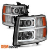Fit 2007-13 Silverado 1500 | 2007-14 2500HD 3500HD LED Tube Projector Headlights