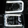 Fit 2007-13 Silverado 1500 | 2007-14 2500HD 3500HD LED Tube Projector Headlights