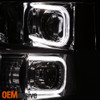 Fit 2007-2014 GMC Sierra 1500 / 2500HD / 3500HD LED Headlights Lamps Left+Right