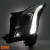 Fits 2013-2017 Cadillac XTS [HID Models] Chrome Headlight w/o-AFS Driver Side LH