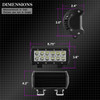 For 4x CREE LED 6" OFFROAD SUV Jeep 36W SPOT Work Driving Fog Lamp LED Light Bar