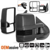 Fit 07-13 Silverado Suburban Sierra Power Heated Smoke LED Signal Towing Mirrors