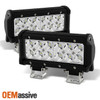 For 2xCREE LED 6" 36W SPOT Work Driving Fog Lamp LED Light Bars OFFROAD SUV Jeep
