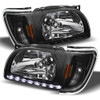 Fits 01-04 Toyota Tacoma Black Replacement LED 1PC Headlights Corner Signal Lamp