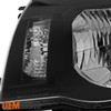 Fits 05-11 Toyota Tacoma Pickup Black Clear Crystal Headlights Lamps Left+Right