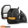 POWER Heated Towing Mirror For 08-16 F250/350/450 SuperDuty LED Signal Red Smoke