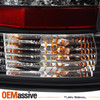 Fits 99-05 Grand AM Black Bezel Headlights Replacement + LED Black Tail Lights