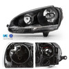 Fit Black 2006 2007 2008 2009 Volkswagen Jetta GTi Halogen Headlights Lamp