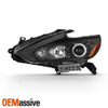 [Halogen Type] Fits 2016-2018 Altima Sedan Black Driver Side Projector Headlight