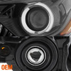 [Halogen Type] Fits 2016-2018 Altima Sedan Black Driver Side Projector Headlight