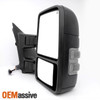 Fit 99-07 Ford F250 F350 F450 Smoked Power Heated LED Signal Towing Side Mirrors