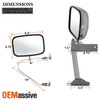Fit 1 x [Left or Right] Bronco F-Series Truck Ranger Chrome Manual Side Mirror