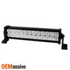 For 14" 72 Watt 4300K 24Pcs Off Road LED Light Bar Jeep Truck Outdoor SUV Boat Atv