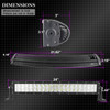 For Curved FLOOD/SPOT 21" OFFROAD 4WD SUV Truck Jeep 120W Work Lamp LED Light Bar