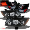 Fits 08-10 TC Black Projector Headlights Replacement + Black LED Tail Lights